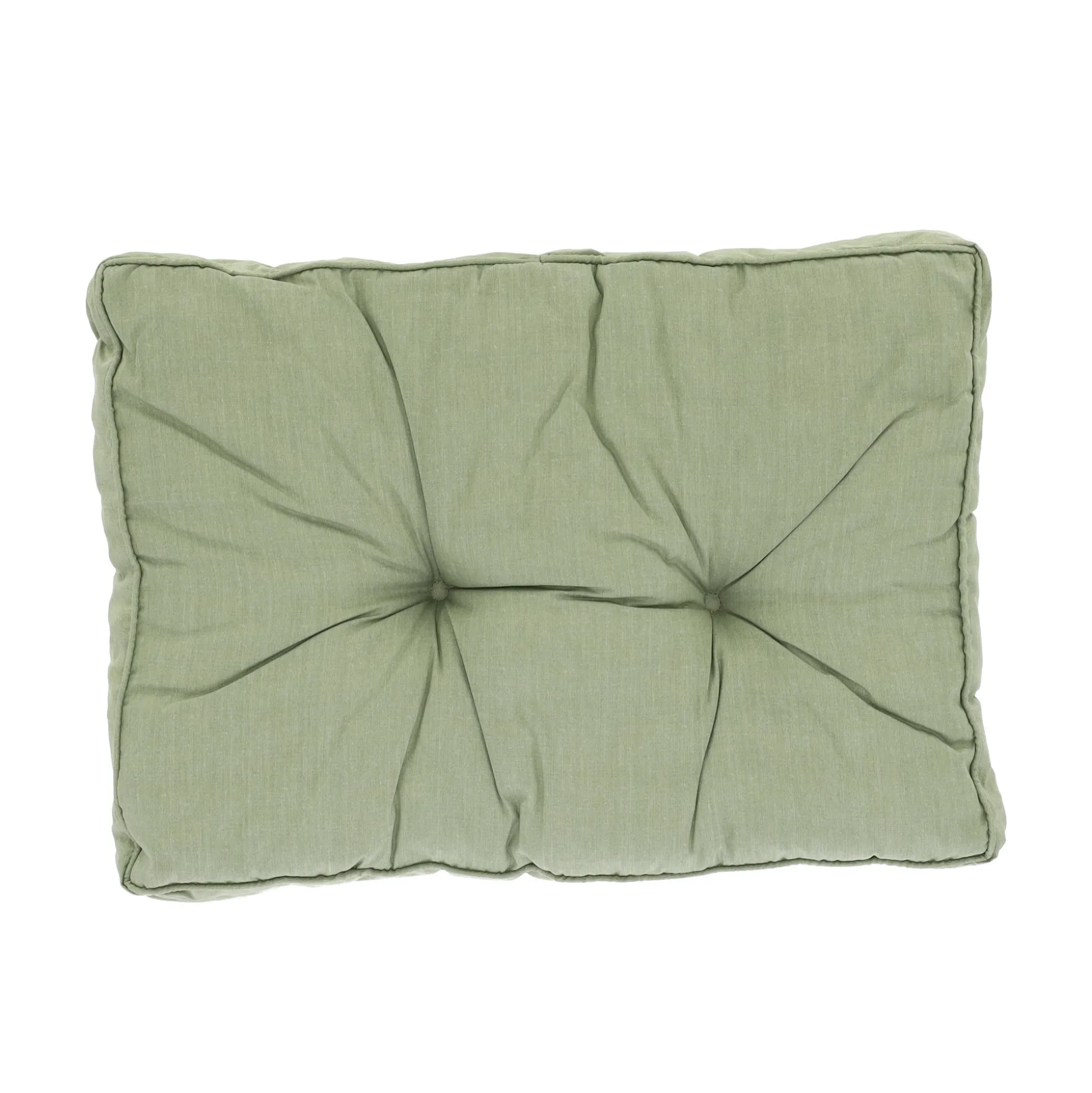 Basic green lounge rugkussen 73x40