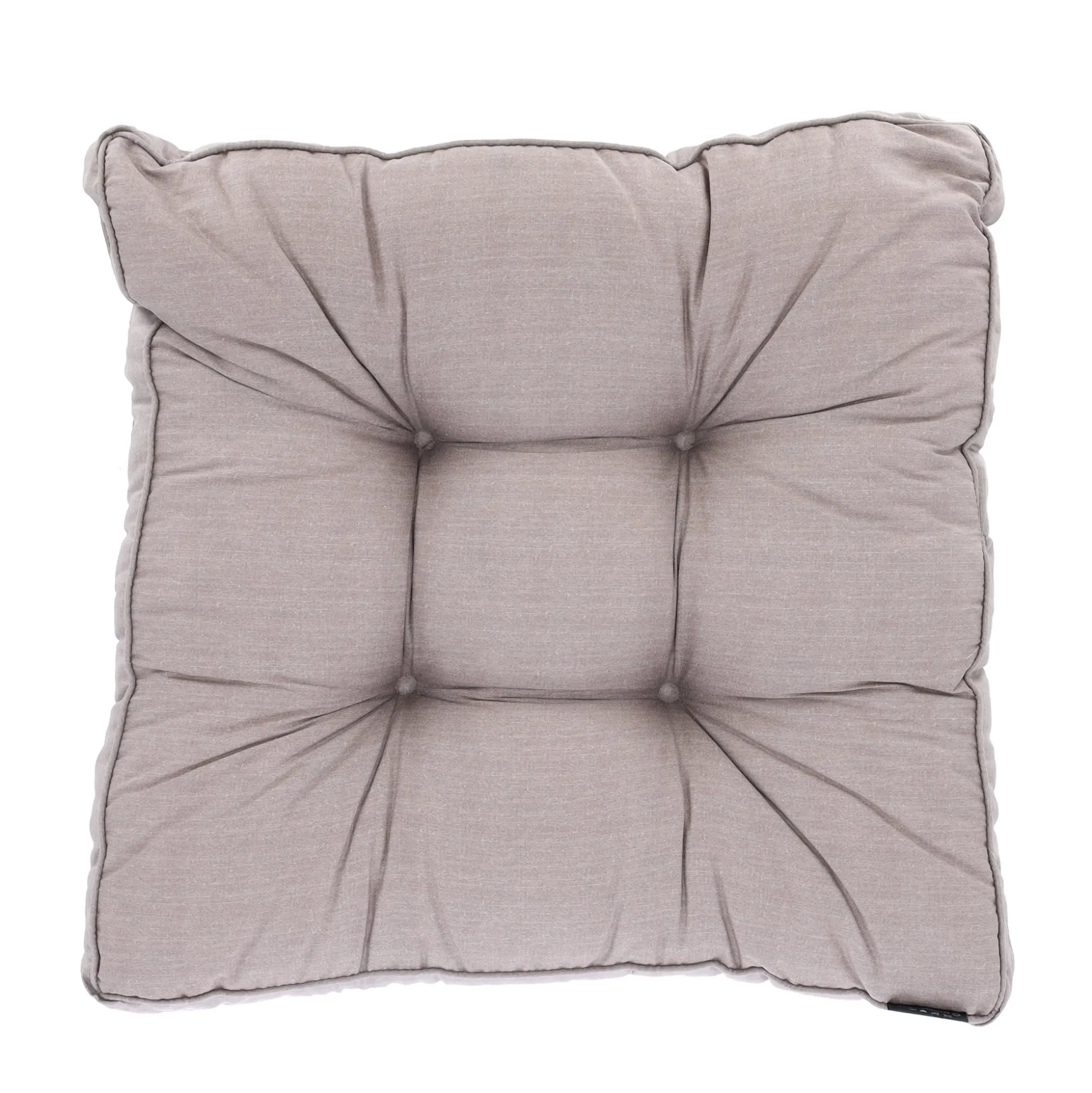 Basic taupe lounge zitkussen 73x73
