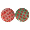 Bord aardbei 21 cm 2 assorti