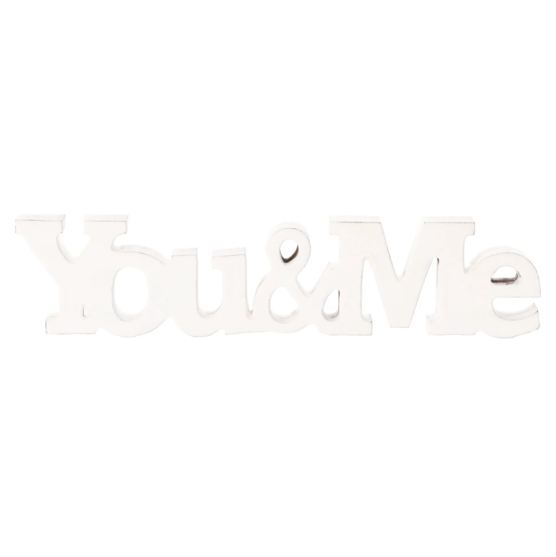Deco hout You&Me 22 cm assorti