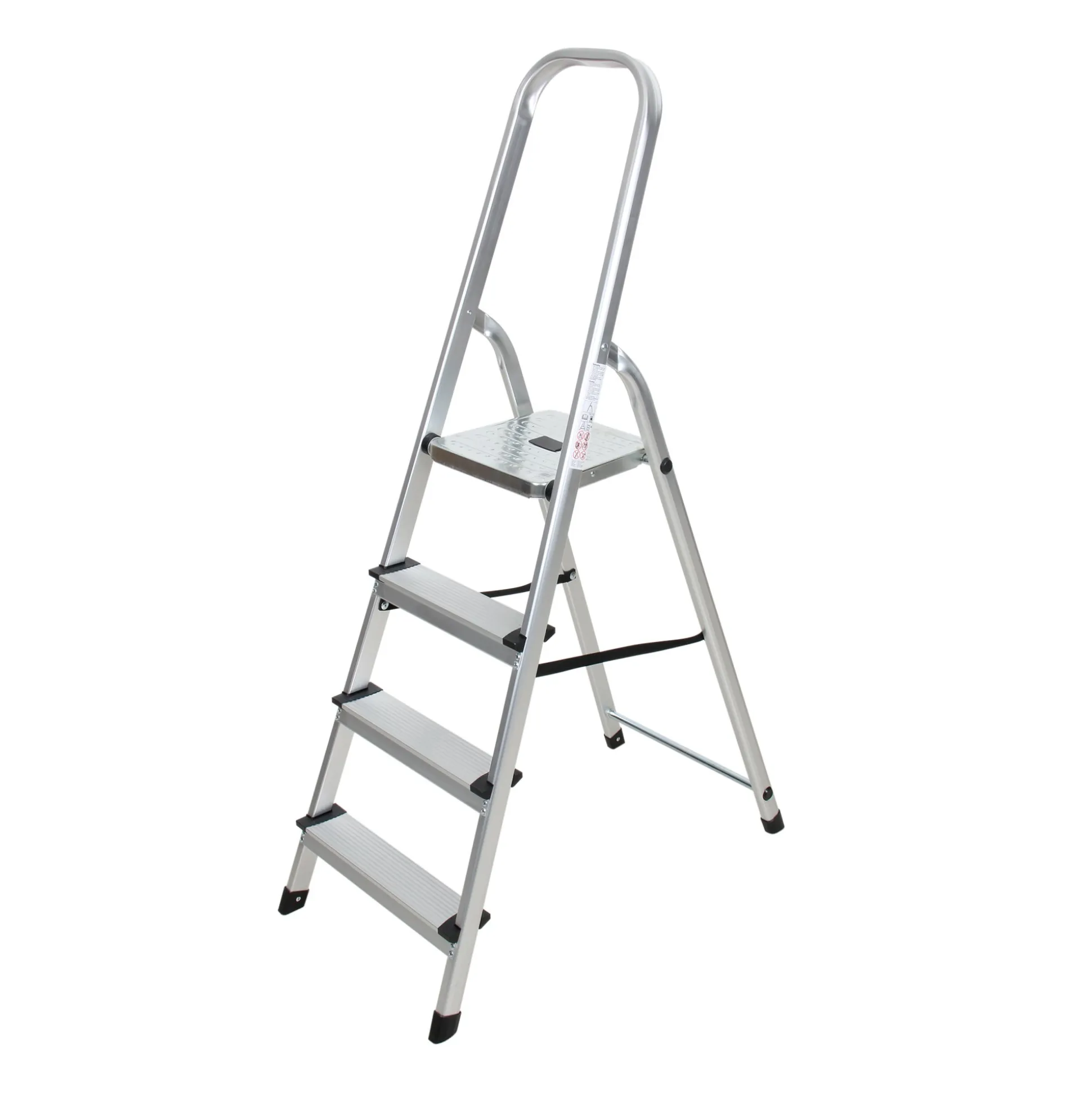 Huishoudtrap 4 treden aluminium pro