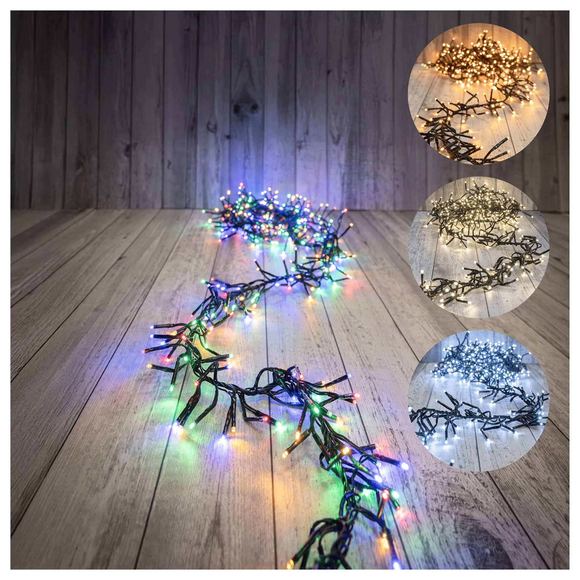 Kerstverlichting 1152 LED twinkel multicolor