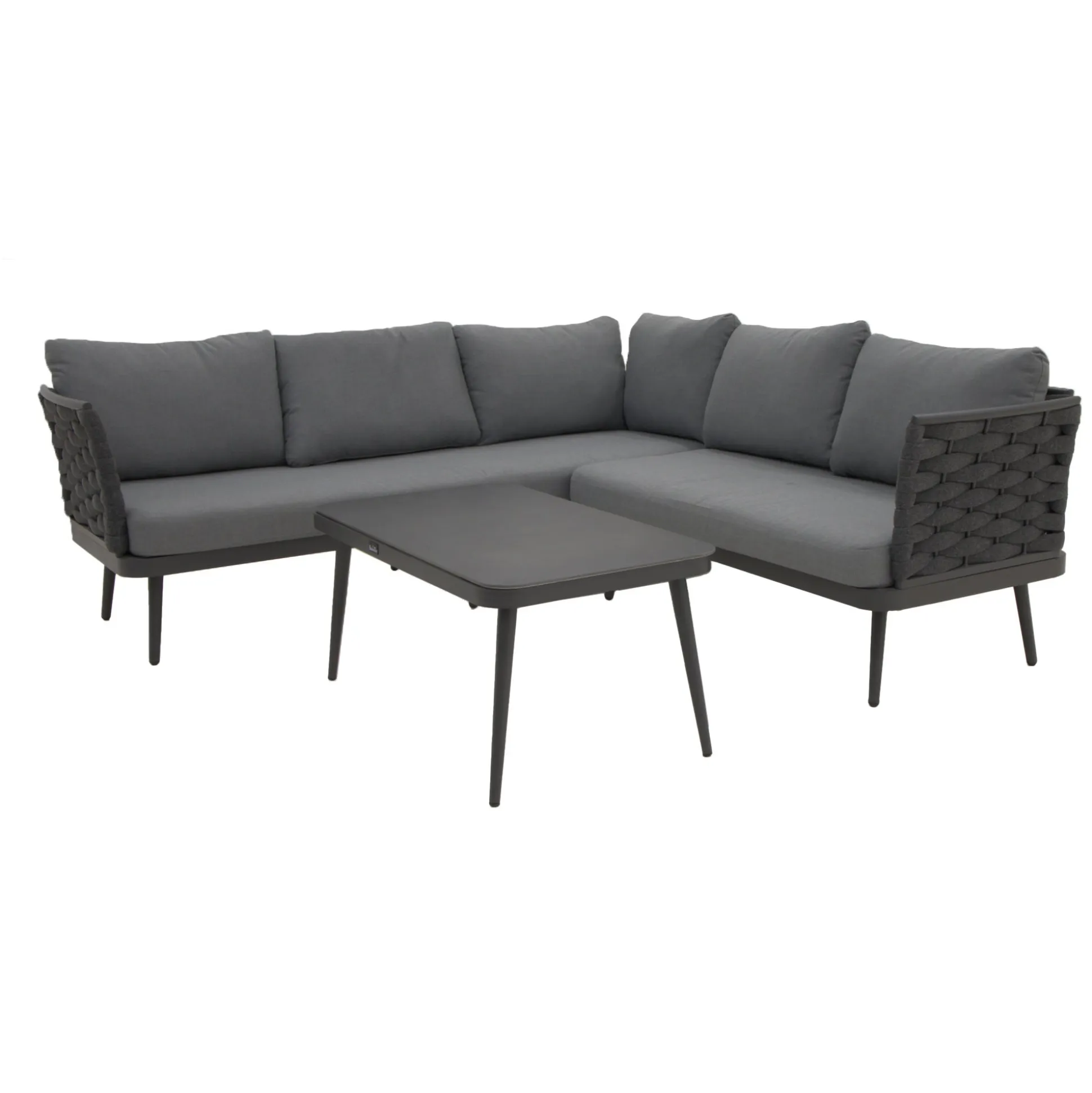 Loungeset Sulden antraciet met kussens