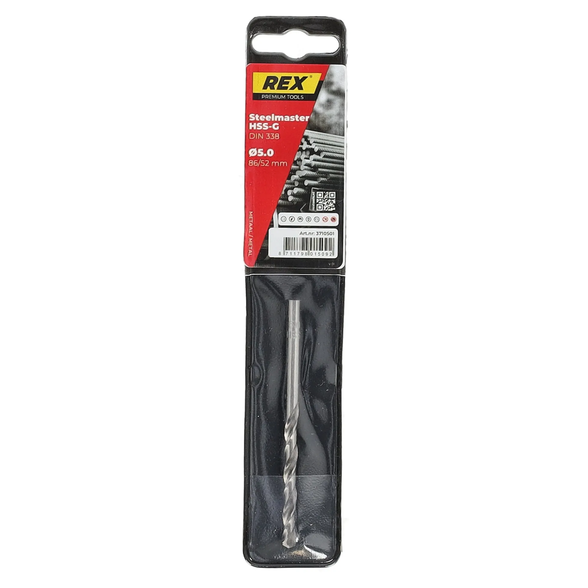 Metaalboor steelmaster-HSS 5.0 mm Rex