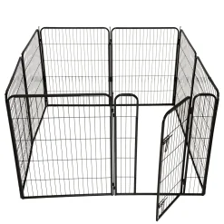 Puppyren 8-hoekig 77x81cm zwart