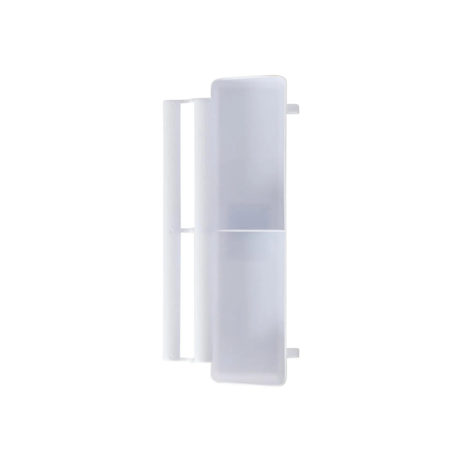 Voliere voerbak plastic 20 cm wit