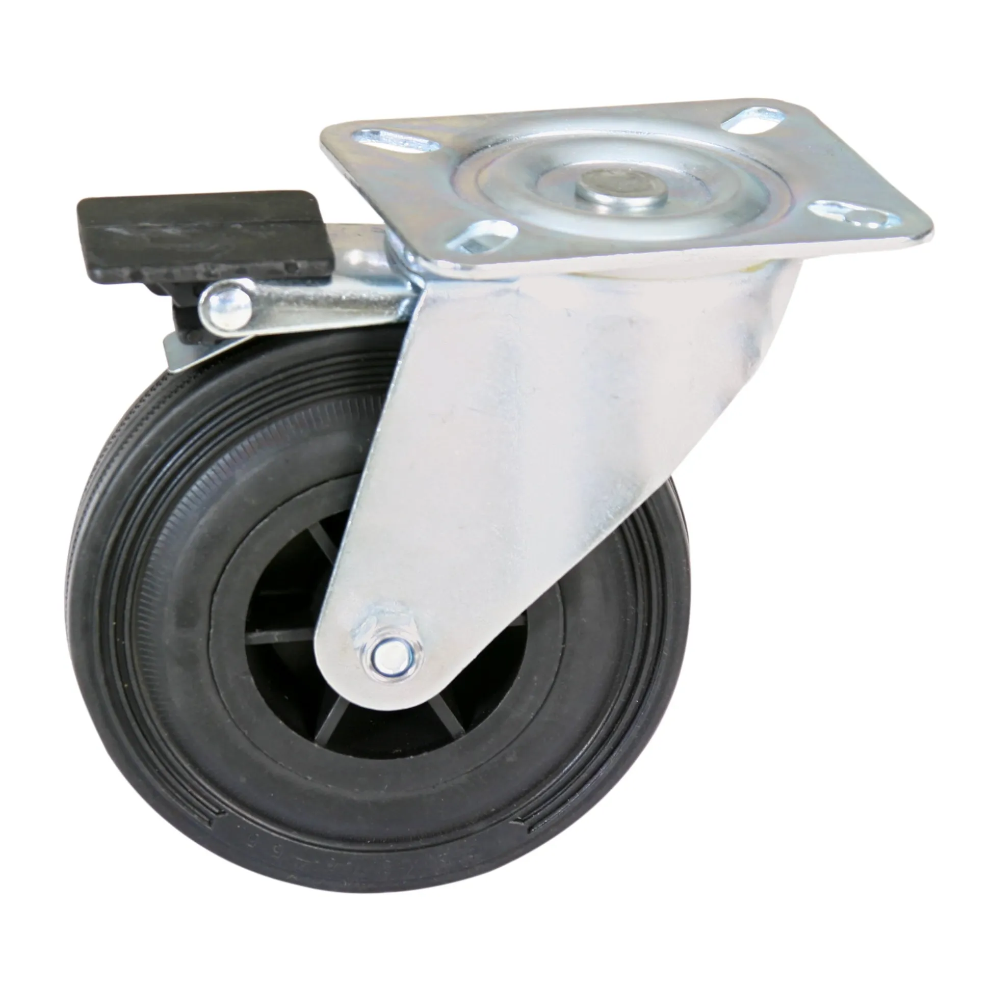 Zwenkwiel met rem ZP63A 160mm